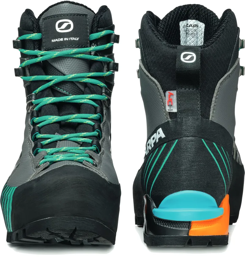 Scarpa Womens Ribelle Lite HD Boots - Iron Gray-Tropical Green-3